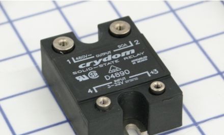 Crydom Miscellaneous D4890-TP - SOLID STATE RELAY, W/ THERMAL PAD 4-32VDC Control (D4890-TP)