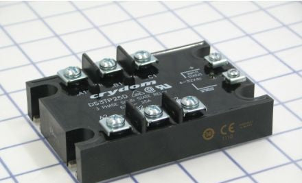 Crydom Relays D53TP25D - Solid State Relay, 3-P, 25A, 480VAC, 4-32VDC (D53TP25D)