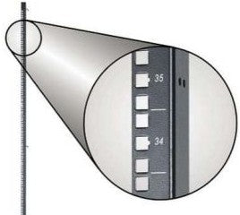 Panduit Enclosures D5ERB - NET-VERSE EQUIPMENT RAILS, 45RU CAGE NUT RAILS (D5ERB)