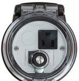 Panduit Remote Access Interfaces DAP3BC-S0-6 - Data Access Port, 3in. Base, Simplex Outlet (DAP3BC-S0-6)