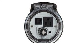 Panduit Remote Access Interfaces DAP3BC-S3-4 - Data Access Port, 3in. Base, Simplex Outlet (DAP3BC-S3-4)