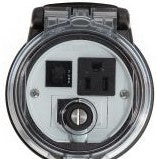 Panduit Remote Access Interfaces DAP3BC-S3-6 - Data Access Port, 3in. Base, Simplex Outlet (DAP3BC-S3-6)