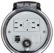 Panduit Remote Access Interfaces DAP4BC-G0-4 - Data Access Port, 4in. Base, GFCI Outlet, CAT (DAP4BC-G0-4)
