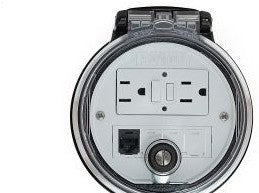 Panduit Remote Access Interfaces DAP4BC-G0-6 - Data Access Port, 4in. Base, GFCI Outlet, CAT (DAP4BC-G0-6)