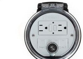 Panduit Remote Access Interfaces DAP4BC-G0 - Data Access Port, 4in. Base, GFCI Outlet (DAP4BC-G0)