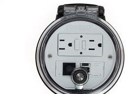 Panduit Remote Access Interfaces DAP4BC-G3-4 - Data Access Port, 4in. Base, GFCI Outlet, CAT (DAP4BC-G3-4)