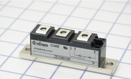 Infineon Power Modules DD104N16K - PMOD, Dual-Diode, 1600V, 104A (DD104N16K)