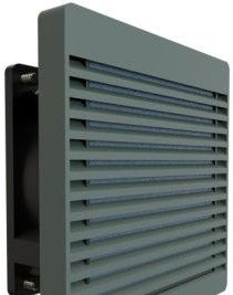 Hammond Manufacturing Fans DNFF120GY115 - Fan Kit - 120 MM Fan 115V, Filter, Grill (DNFF120GY115)
