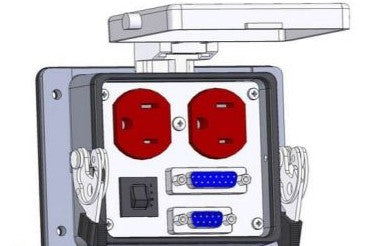 Mencom Remote Access Interfaces DP-DB9-DB15-R-32 - DUPX, 9, 15 PIN DSUB; 3AMP (DP-DB9-DB15-R-32)