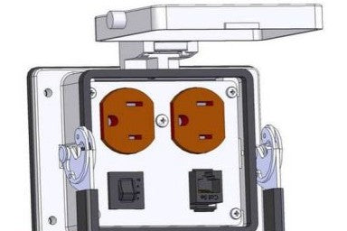 Mencom Remote Access Interfaces DP-RJ45-15R-32 - DPLX; RJ (8WR) 15 AMP SZ32 (DP-RJ45-15R-32)