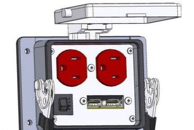 Mencom Remote Access Interfaces DP-USB-R-32 - DUPX; 2 USB AFAF; 3A; SZ32 (DP-USB-R-32)