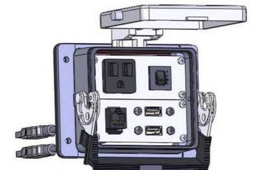 Mencom Remote Access Interfaces DP1-RJ45-2USB-03-R-32 - SMPLX;RJ;2 USB-3FT;3A;SZ32 (DP1-RJ45-2USB-03-R-32)