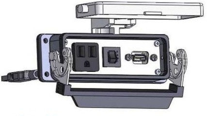 Mencom Remote Access Interfaces DP1-USB-03-R-24LS - Panel Interface Connector, Includes: (DP1-USB-03-R-24LS)