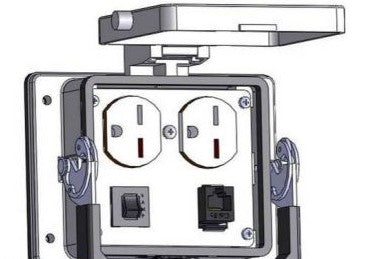 Mencom Remote Access Interfaces DP220-RJ45-R-32 - PIC; 250V REC;RJ;3A;SZ32 (DP220-RJ45-R-32)