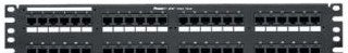 Panduit Network Panels DP48688TGY - Cat6 Punchdown Patch Panel, 48 Port, Black. (DP48688TGY)
