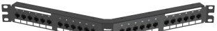 Panduit Network Panels DPA24688TGY - Punchdown patch panel, 24-port, angled, black (DPA24688TGY)