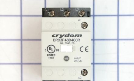 Crydom Contactors DRC3P48D400R - Contactor,Solid State,5A,480V, 24VAC/DC (DRC3P48D400R)