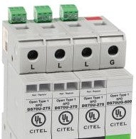 Citel America Inc. Surge Protective Devices (SPDs) DS74US-240D/G - UL1449 5th Ed Listed, Type 1, 240Vac, 3W+G (DS74US-240D/G)
