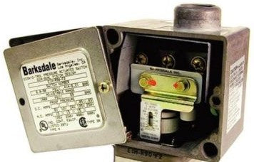 Barksdale Control Products Pressure Switches E1H-R90-F2 - Switch, Mechanical, Econ-o-trol (E1H-R90-F2)