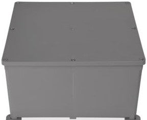 Carlon E989NB - Molded non-metallic black junction box, 8 inch x 8 (E989NB)