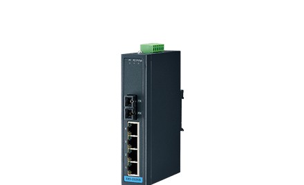 Advantech Ethernet Switches EKI-2525S-AE - 4 + 1FX Single-Mode unmanaged Ethernet s (EKI-2525S-AE)