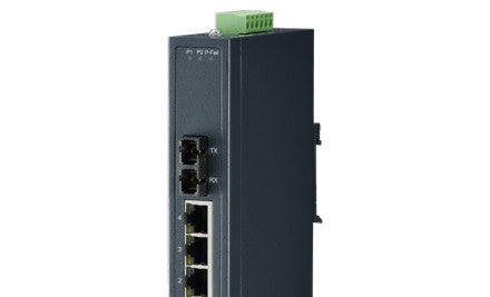 Advantech Ethernet Switches EKI-2525SI-AE - 4 + 1FX SC Single-Mode unmanaged Etherne (EKI-2525SI-AE)