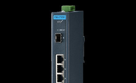 Advantech Ethernet Switches EKI-2725FI-AE - 4 GE + 1 SFP Ind. Unmanaged Switch W/T (EKI-2725FI-AE)