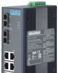 Advantech Ethernet Switches EKI-2728M-BE - 6G+2G MM Unmanaged Ethernet Switch (EKI-2728M-BE)