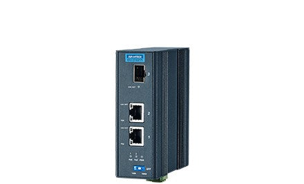 Advantech Power Over Ethernet Injector EKI-2742FPI-AE - Gigabit Media Converter SFP with 2x PoE (EKI-2742FPI-AE)