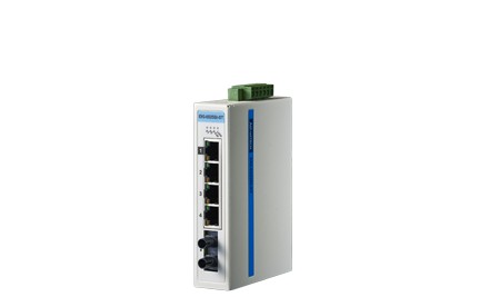 Advantech Ethernet Switches EKI-5525SI-ST-AE - ProView, 4+1SMF 10/100Mbps Switch w/ST,- (EKI-5525SI-ST-AE)