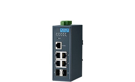 Advantech Ethernet Switches EKI-7706E-2F-AE - 4FE + 2SFP Managed Ethernet Switch (EKI-7706E-2F-AE)