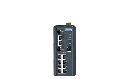 Advantech Ethernet Switches EKI-7710E-2C-AE - 8FE + 2G Combo Managed switch (EKI-7710E-2C-AE)