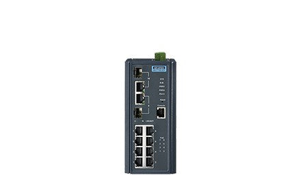 Advantech Ethernet Switches EKI-7710E-2CP-AE - 8FE + 2G Combo Managed POE+ switch (EKI-7710E-2CP-AE)