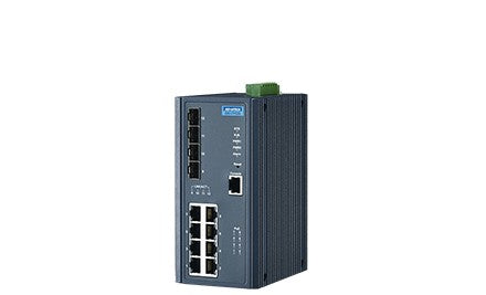 Advantech Ethernet Switches EKI-7712G-4FPI-AE - 8G+4SFP with POE wide temp (EKI-7712G-4FPI-AE)