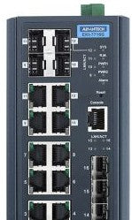 Advantech Ethernet Switches EKI-7716G-4F4CI-AE - 8GE + 4SFP + 4G Combo Managed Switch (EKI-7716G-4F4CI-AE)