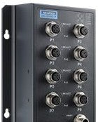 Advantech Ethernet Switches EKI-9508E-PL-AE - EN50155 M12 8FE PoE Unmanaged Sw, 24-48V (EKI-9508E-PL-AE)