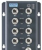 Advantech Ethernet Switches EKI-9508G-PL-AE - EN50155 M12 8GE PoE Unmanaged Sw, 24-48V (EKI-9508G-PL-AE)