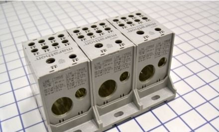Marathon Special Products Power Distribution Blocks EPBCP74-3 - Distribution Block, 3-P, 335A,Bx/Bx (EPBCP74-3)
