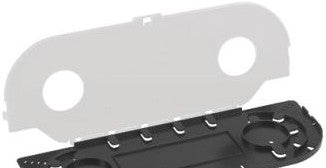 Panduit Enclosures FOSMM - The Panduit Opticom Fiber Splice Module holds and (FOSMM)