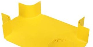 Panduit Raceways FRFWC12X4W6LYL - The FiberRunner 12x4 4-Way Cross Fitting (FRFWC12X4W6LYL)
