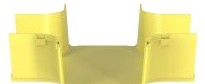 Panduit Raceways FRFWC6X4LYL - The FiberRunner 6x4 4-Way Cross Fitting (FRFWC6X4LYL)