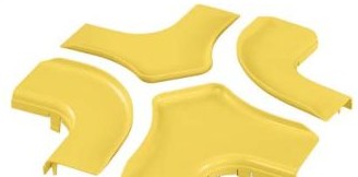 Panduit Raceways FRFWCSC6LYL - The FiberRunner 6x4 4-Way Cross Cover is for (FRFWCSC6LYL)