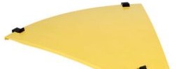 Panduit Raceways FRH45CV24YL - Optional cover for the horizontal 45° angle (FRH45CV24YL)