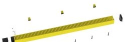 Panduit Raceways FRHD4KTYL - The FiberRunner Vertical Cable Manager Kit (FRHD4KTYL)
