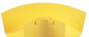Panduit Raceways FRRA4X4LYL - The FiberRunner 4x4 Horizontal Right-Angle (FRRA4X4LYL)
