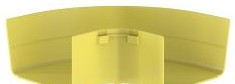 Panduit Raceways FRRA6X4LYL - The FiberRunner 6x4 Horizontal Right-Angle (FRRA6X4LYL)