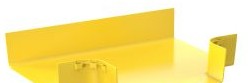 Panduit Raceways FRT12X4LYL - The FiberRunner 12x4 Horizontal Tee creates a (FRT12X4LYL)
