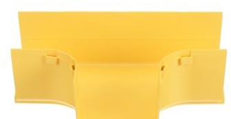 Panduit Raceways FRT4X4LYL - The FiberRunner 4x4 Horizontal Tee creates a (FRT4X4LYL)