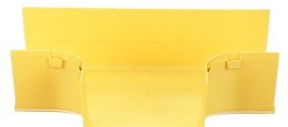 Panduit Raceways FRT6X4LYL - The FiberRunner 6x4 Horizontal Tee creates a (FRT6X4LYL)