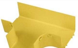 Panduit Raceways FRT6X4YL - The FiberRunner 6x4 Horizontal Tee attaches to (FRT6X4YL)